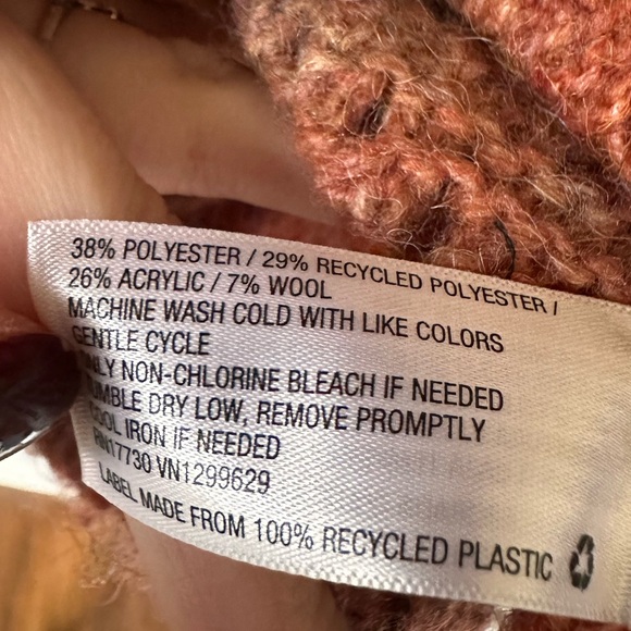 Target :: Knox Rose Sweater Rust Red Marled Knit Crewneck Wool Blend Sz XXL - Picture 12 of 12